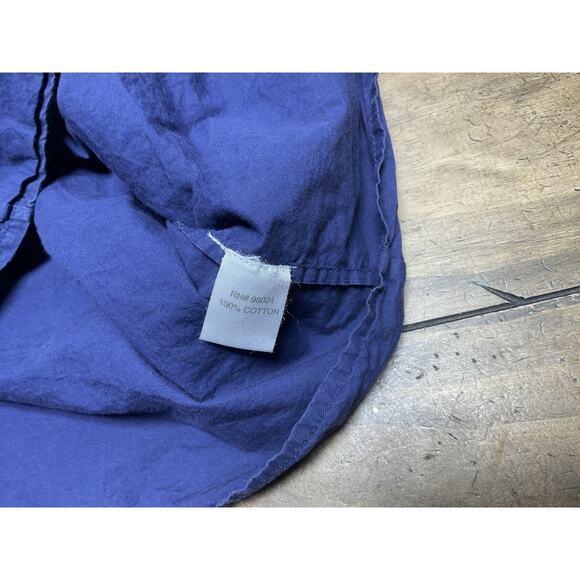 Anthropologie Love The Label Zuri Top Womens Small Blouse Ruffle Smocked Blue - Picture 11 of 14